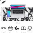 thumbnail image 5 of Long Mouse Pads for Desk,Black Halloween White Ghosts Desk Mats on Top Of Desks, Desk Mouse Pad Extra Large with 3mm Non-Slip Base and Stitched Edge for Gaming,Office,Work,Home 35.4"x15.7", 5 of 6