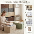 2PCS Storage Bins with Zipper Lids 51.9 Qt Lidded Fabric Storage Boxes ...