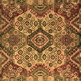 thumbnail image 1 of Ahgly Company Indoor Square Abstract Brown Modern Area Rugs, 7' Square, 1 of 4