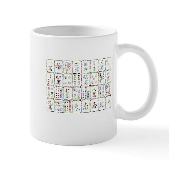 CafePress - Mahjong Mug - 11 oz Ceramic Mug - Novelty Coffee Tea Cup