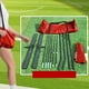 thumbnail image 1 of Red de entrenamiento de voleibol, resistente, con bolsa de transporte, altura ajustable, portátil, para equipos, patios, saques, remates y golpes., 1 of 8