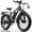 black-red, variant on Pro Electric Bike Upgraded Version,26"x4" Fat Tire Peak 1500 E-Mountain Bicycle with NFC,28MPH 48V 15Ah Removable Battery,7-Speed Ebike UL2849(Blue)
