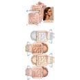 thumbnail image 6 of Face Highlighter Palette, High Glossy Face Illuminator Palette, Narutal Glow Finish, Pearl Shimmer Smooth Baked Powder, Lasting Sparkling Highlighter Makeup Palette Powder for Face Body Cheek Skin, 6 of 9