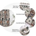 thumbnail image 3 of Grey Cartoon Bathroom Shower Curtains with 12 Hooks Polyester Waterproof Shower Curtain for Stalls and Bathtubs Dogs Cute Farmhouse Decorative Bathroom Privacy Curtain 54x78 Inches, 3 of 9