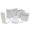thumbnail image 6 of Household 3-layer Clothes Basket with Universal Wheel Free Stand Laundry Basket Set for Bathroom Clothes Storage (White), 6 of 12