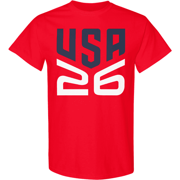 2026 Summer Tournament USA Soccer Fan Supporter Graphic T-Shirt for Men's & Women's Team Tee