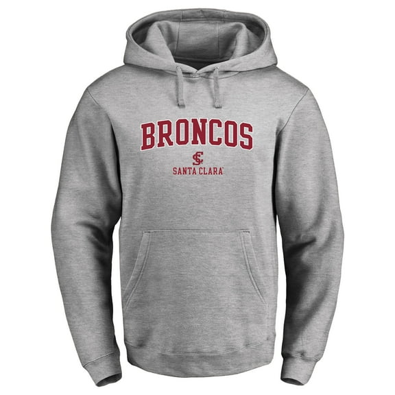 Men's Ash Santa Clara Broncos Proud Mascot Pullover Hoodie