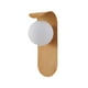 thumbnail image 3 of Lámpara de pared de interior de madera | Lámpara de luz suave LED que ahorra energía | Aplique de pared moderno decorativo | Marrón Beige | Fácil instalación | 25x13x10cm | Versátil pasillo, 3 of 8