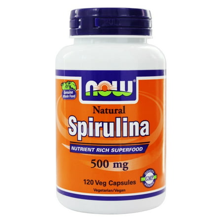 NOW Foods - Spirulina 500 mg. - 120 Vegetarian Capsules