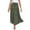 Army Green, variant on Women’s Elastic High Waist Boho Maxi Skirt Ruffle A Line Swing Long Skirts