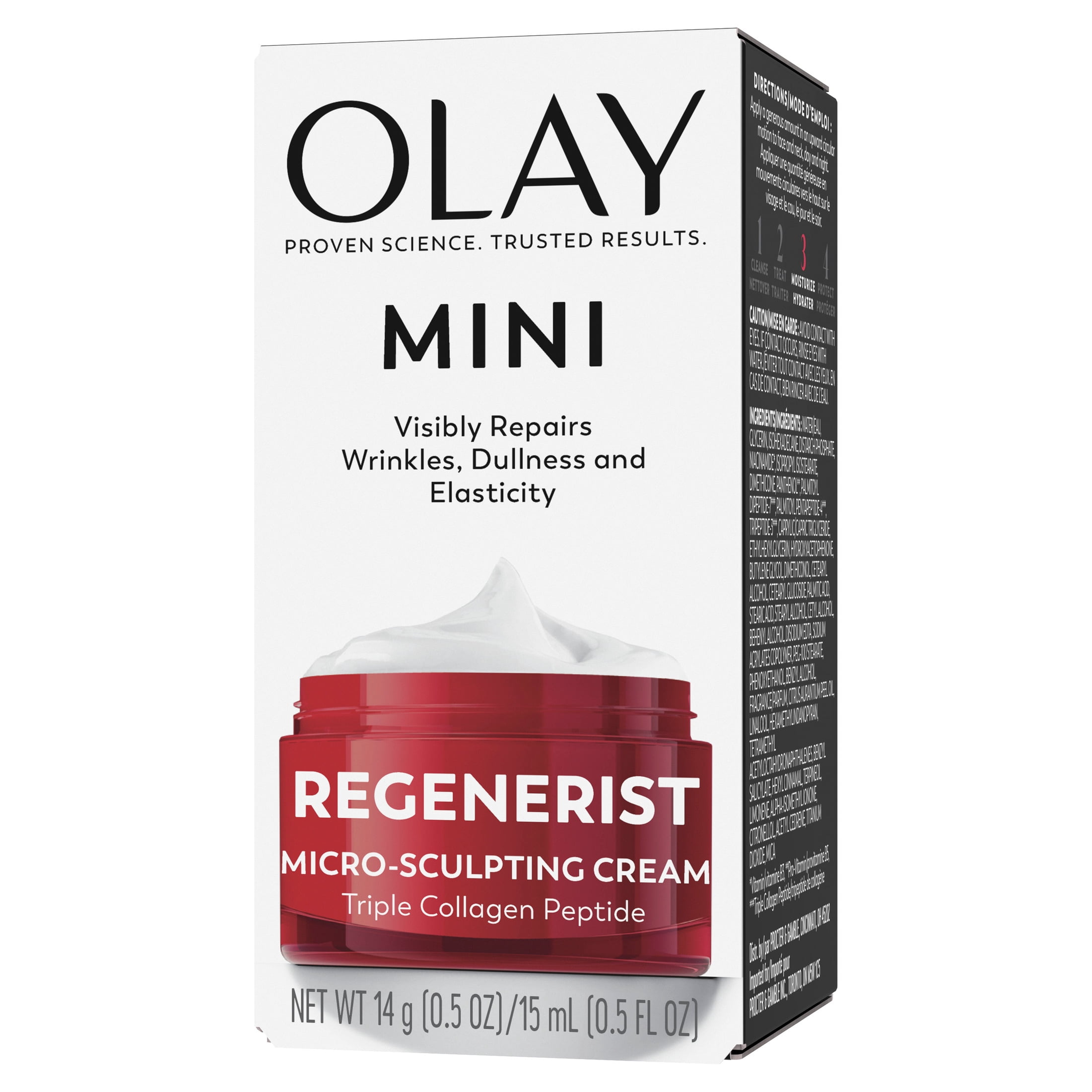 OLAY REGENERIST Anti-Aging Face Cream, Firming Moisturizer with Triple Collagen Peptide & Niacinamide, Fragrance-Free, 0.5 oz