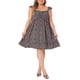 thumbnail image 2 of Vestidos midi de talla grande Agnes Orinda para mujeres con escote corazón, volantes y mangas de capucha, vestido de verano floral negro 4X, 2 of 6
