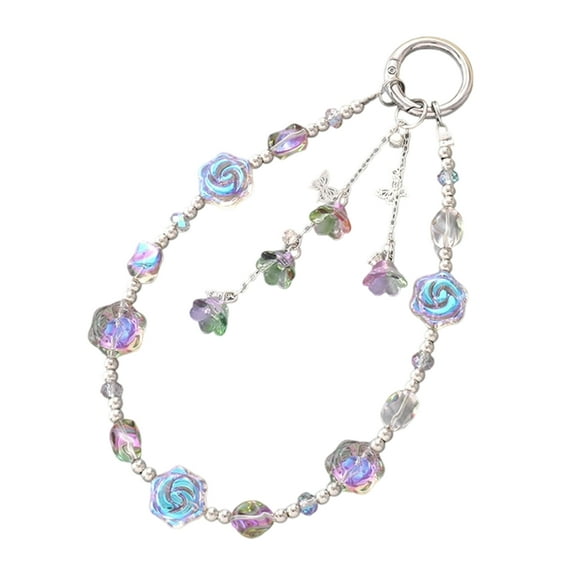 Eye Catching Chain Handmade Beaded Cellphone Lanyard For Women Girls Telephone Strap Jewelry Drop-resistant