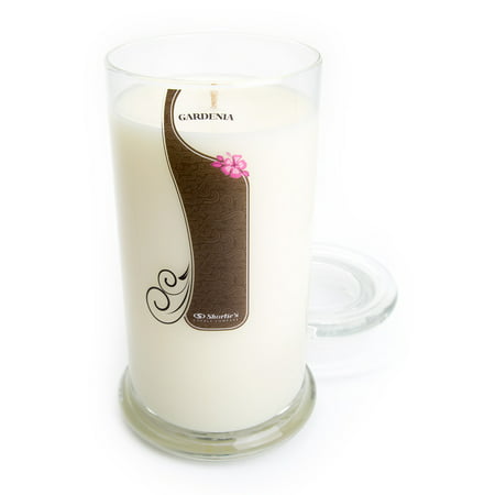 Pure Gardenia Candle - Large White 16.5 Oz. Highly Scented Jar Candle - Made With Essential & Natural Oils - Flower & Floral