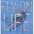 thumbnail image 2 of Cool Fly Fishing Life Fishermens Lure Plus Size Crewneck Graphic Tee Shirt Brisco Brands 2X, 2 of 5