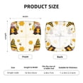 thumbnail image 6 of Lsque Beekeeper Gnome Holding A Glass Printed Square Couch Cushion Covers, Floral Sofa Cushion Covers Replacement, Stretch Couch Covers for Couch-16.9in, 6 of 9