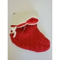 thumbnail image 2 of Christmas Stocking, Red, Knitted, Lined, GRANDMA, St Nicholas Square, New, 2 of 3