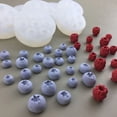 thumbnail image 5 of 1Pc 3D Blueberry Raspberry Silicone Mold DIY Simulation Fruit Fondant Mould Chocolate Cookie Baking Mold Cake Decorating Tool, 5 of 10