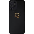 thumbnail image 6 of for Galaxy S23 Ultra Case 6.8 inch,Cute Bling Plated Gold Love Heart with Anti-Fall Camera Lens Cover Protection Soft Anti-Fingerprint Phone Case for Samsung Galaxy S23 Ultra 6.8" Pink, 6 of 7