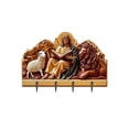 thumbnail image 1 of zhangmingg Wall Mounted Wooden Shelf Organizer for Home Display and Storage Decorative Key Holder Rack, 1 of 7