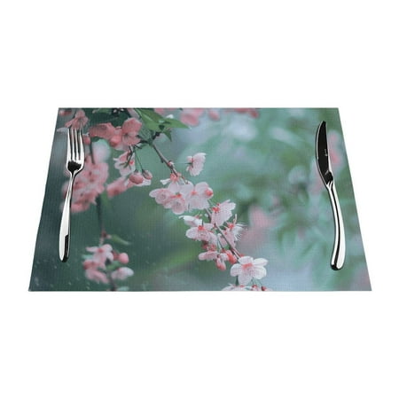 

Quiet floral style PVC meal mat dining table mat PVC washable woven vinyl meal mat Insulation top meal mat Table mat Natural color