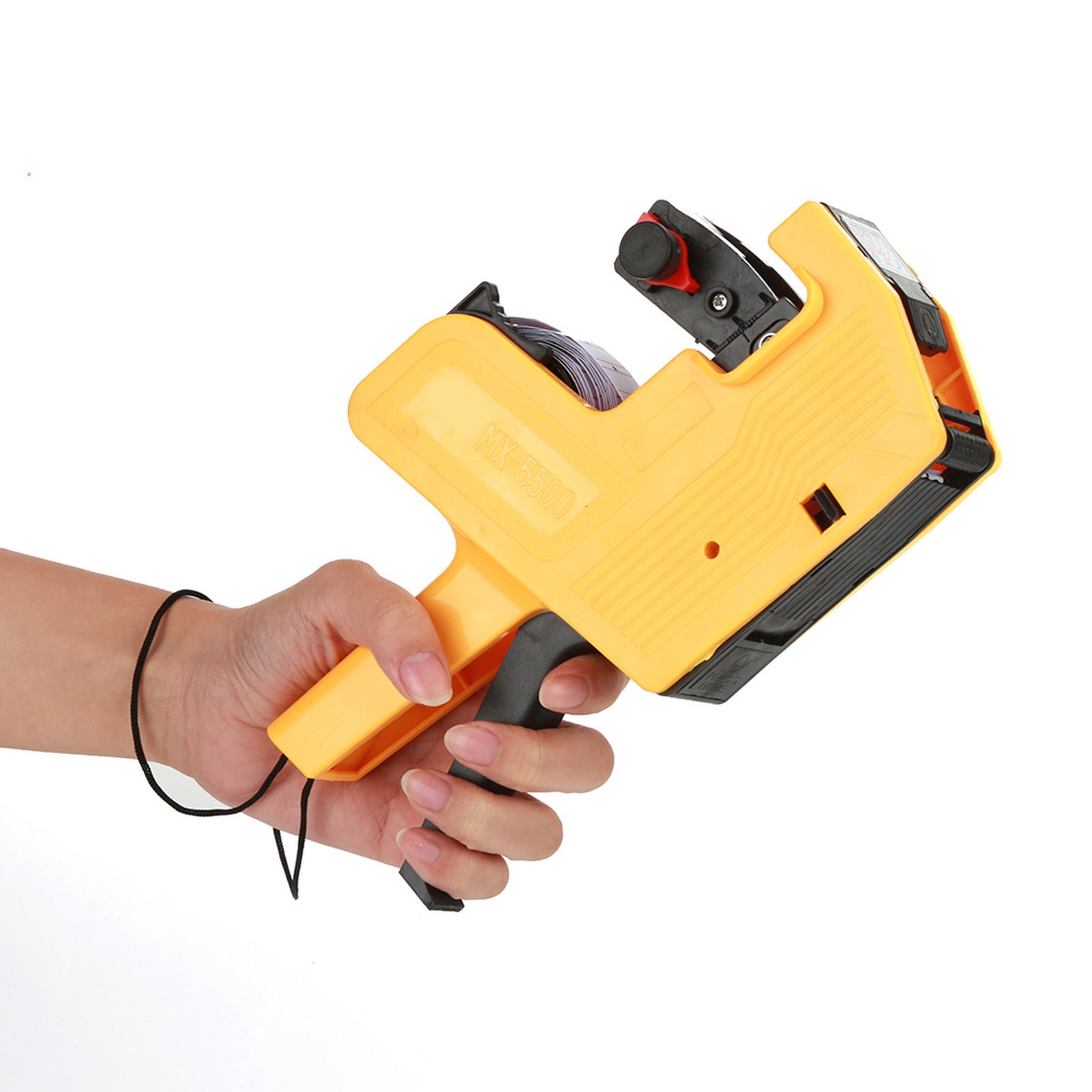 Price MX-5500 Labeler Price Tag 8 Digits Price Marker Handheld Labeling Tool Include Labels & Ink Refill Yellow Red Blue