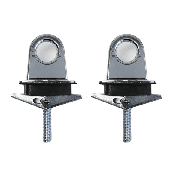 2 Pack Universal Stake Pocket Anchor Point Truck Bed, Pickup Truck, Trailer Chrome Plated Finish