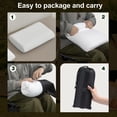 thumbnail image 3 of Almohada de viaje Vekkia Camping con funda lavable de espuma viscoelástica, 3 of 7