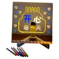 thumbnail image 3 of Desktop erasable luminous acrylic coloring blackboard writing board portable, 3 of 5