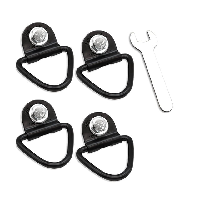 Kit de Amarre de 4 Piezas para Ruffland: Kit de Argollas en D, Capacidad de Carga de 454 Kg (1000 Lb), con Llave - Fácil Instalación