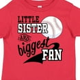 thumbnail image 4 of Inktastic Little Sister and Biggest Baseball Fan Girls Toddler T-Shirt, 4 of 5