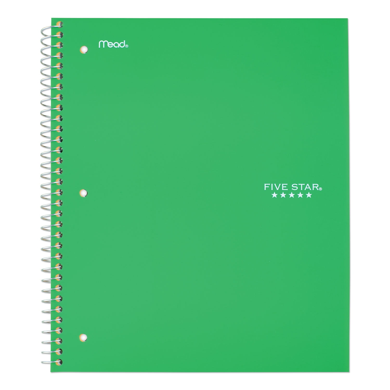 Mead Wire Bound Notebook, 5 Subjects, College Rule, Assorted Color Covers, 11x8.5, 200 Sheets