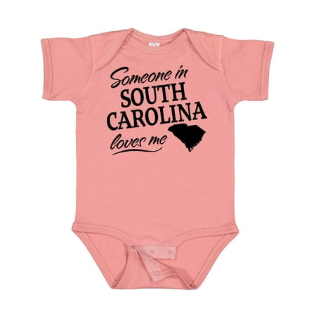 

Inktastic Someone in South Carolina Loves Me Boys or Girls Baby Bodysuit