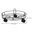 thumbnail image 2 of BESTYASH Wrought Iron Plant Stand with Universal Wheels for Easy Mobility and Stylish Flower Pot Display, 2 of 8