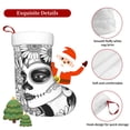 thumbnail image 5 of Naloa Floral Sugar Skull Portrait Christmas Stockings Decorations, Xmas Ornaments, DIY Personalized Farmhouse Decor for Home Family Party Tree, 5 of 7