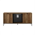 thumbnail image 2 of 58" Modern Rustic Wood Fireplace Console - Rustic Oak, 2 of 5