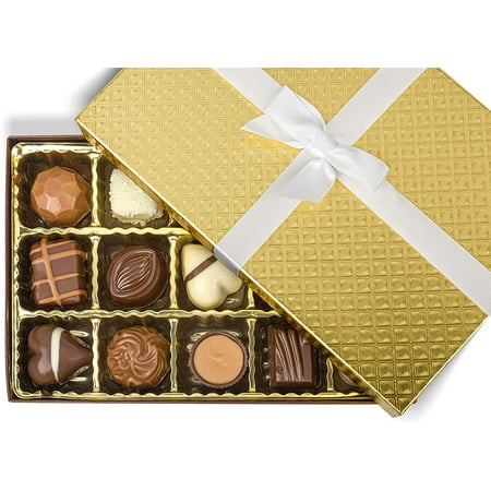 Licorice Christmas Gifts Chocolate Party Gift Box, Assorted Fine Chocolates and Truffles, Beautiful and Delicious Treat. Thanksgiving, Christmas, Valentines, Mothers Day, Hanukkah. Gift for Every Occasion , 15 Count ()