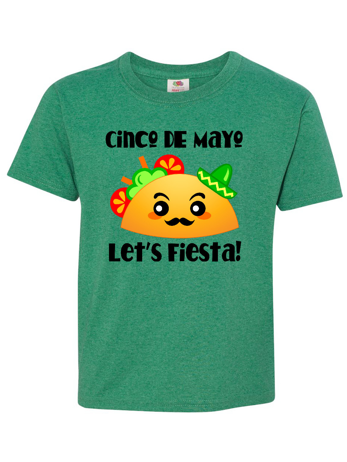 Cinco De Mayo Lets Fiesta Taco Youth T-Shirt - Walmart.com - Walmart.com