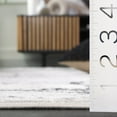 thumbnail image 4 of SAFAVIEH Hanna Brooke Abstract Area Rug, Grey/Ivory Dark Grey, 6'7" x 6'7" Round, 4 of 10