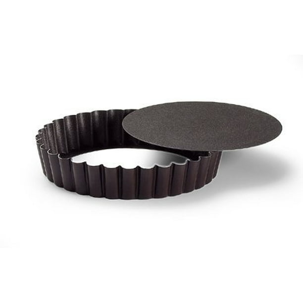 Quiche Tart Mold, Nonstick with Loose Removable Bottom, 11/4" High