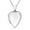 Silver  Elongated Heart, variant on Sweet Love Small Heart Sterling Silver Locket  Necklace
