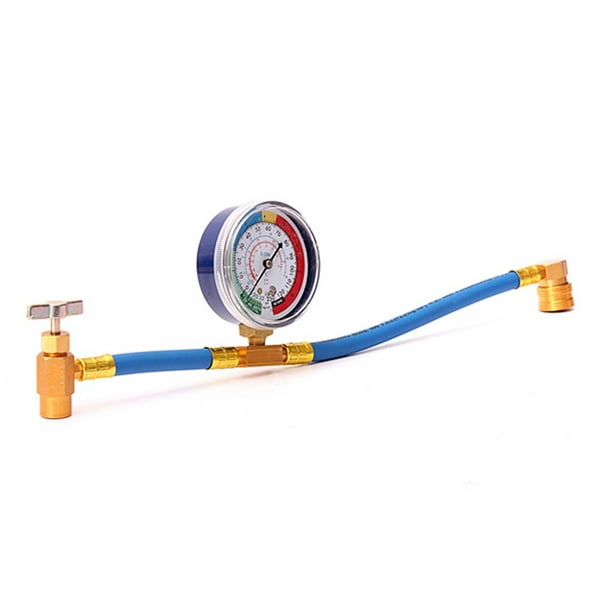 Car Air Conditioning R134A Refrigerant Refill Hose with Pressure Meter Measuring Kit Walmart