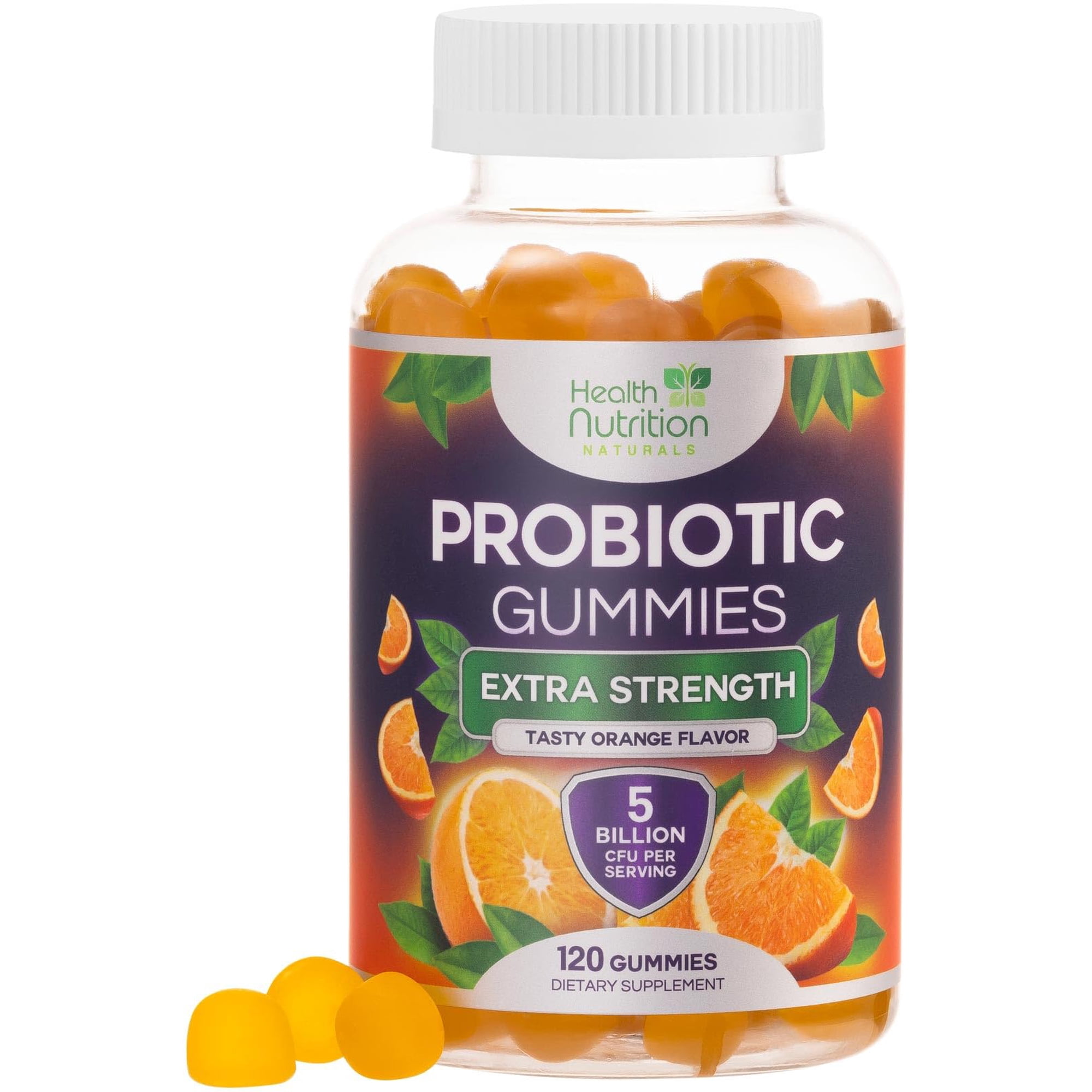 Probiotic Gummies - 5 Billion CFU - Advanced Probiotics Formula - Gut & Digestive Health Support Gummy for Occasional Bloating - Daily Acidophilus Probiotics Supplement for Women & Men - 120 Gummies