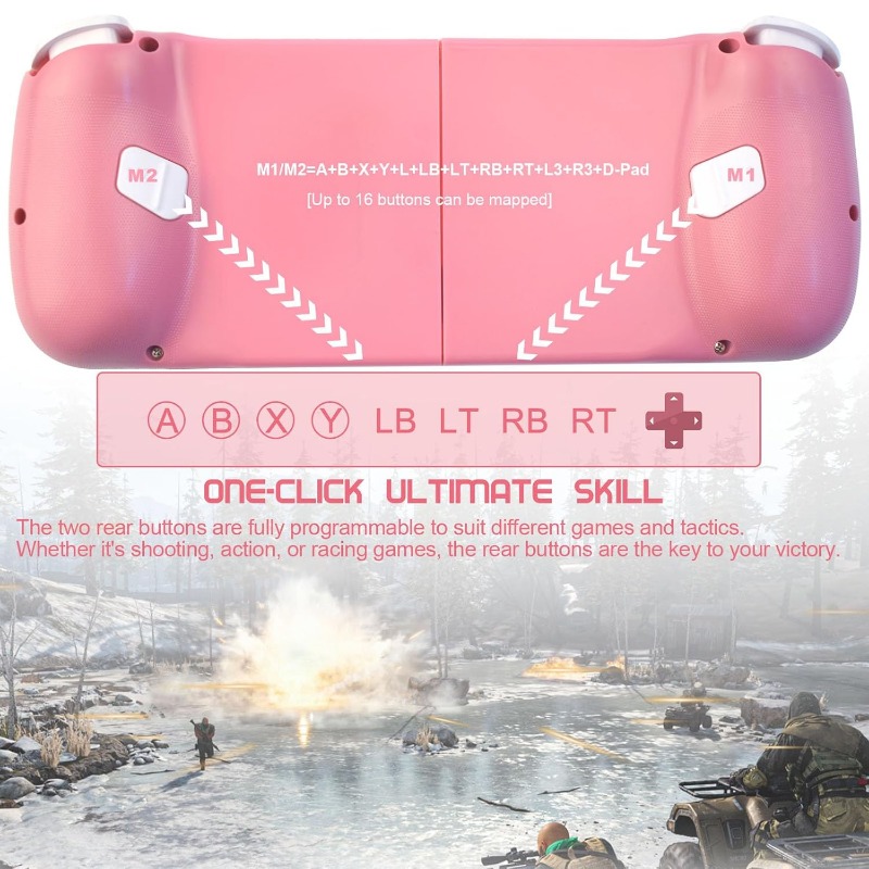 Phone Controller for Android Support Phone Case, Mobile Gaming Controller with Ergonomic Design - Wireless Gamepad for Cloud Gaming & PS Remote Play
