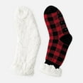 thumbnail image 6 of Christmas Slipper Socks for Women with Grippers, Non Slip Fuzzy Grip Winter Warm Cozy Thick Comfy Soft Fleece Cabin Socks, 6 of 7
