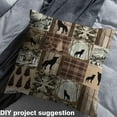 thumbnail image 2 of jejeloiu Woodland Animal Wolf Fabric by the Yard 2 Yards,Rustic Farmhouse Cabin Room Decor Fabric by the Yard,Natural Mountain Pine Fabric for Sewing For Men Women,Microfiber Bedroom Decor, 2 of 6