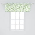 thumbnail image 2 of Ambesonne Butterfly Window Valance, Green Flying Animals Art, 54" X 18", Lime Green and White, 2 of 2