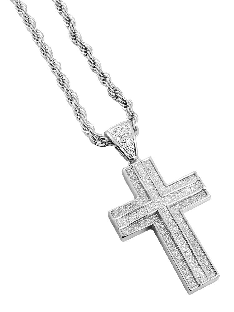 14K White Gold Plated Hip Hop Bling 