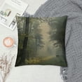 thumbnail image 2 of Fenyluxe Misty Forest Pillow Covers Farmhouse Decorative Sunshine Trees Throw Pillow Covers for Patio Furniture and Couch 20x20in, 2 of 5