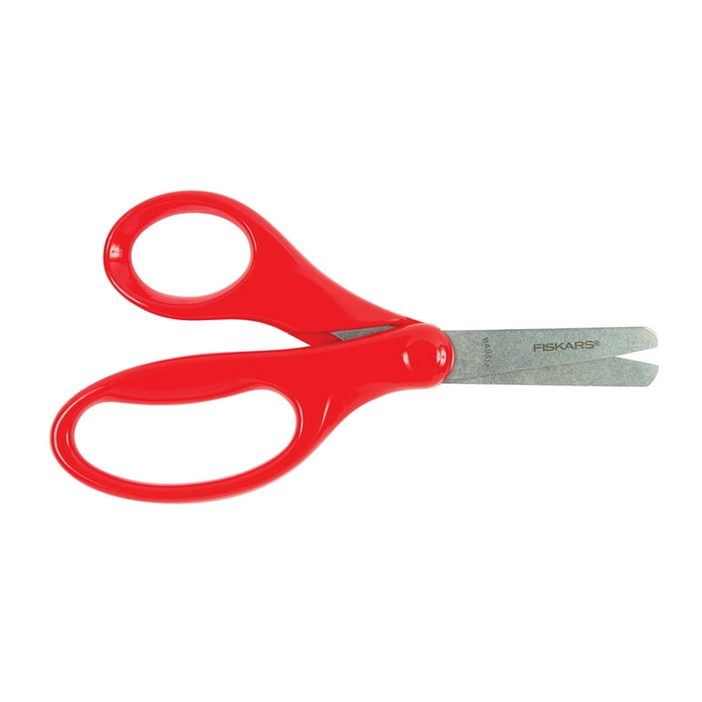 Kids Scissors 12-Pack, BURVAGY 5.5 Safety Small scissors with Cover,  Student Blunt Tip Scissors for School Kids Age 4-7 8 9 10-12